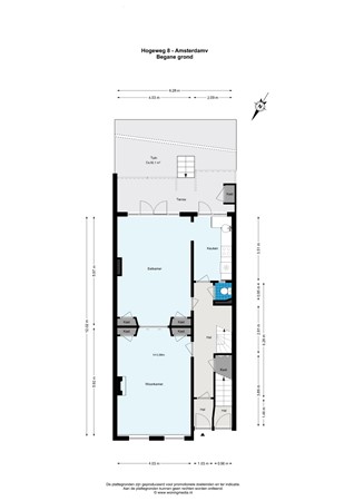 Floorplan - Hogeweg 8H, 1098 CB Amsterdam